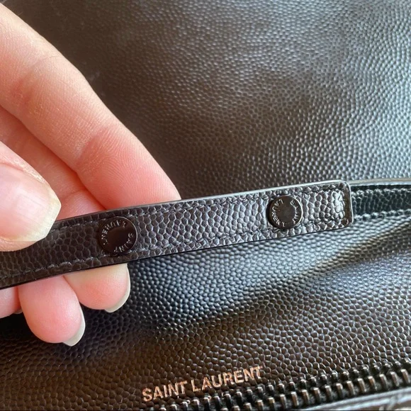 SOLD Saint Laurent Monogram Quilted Leather Wallet on a Chain - Picture 12 of 15